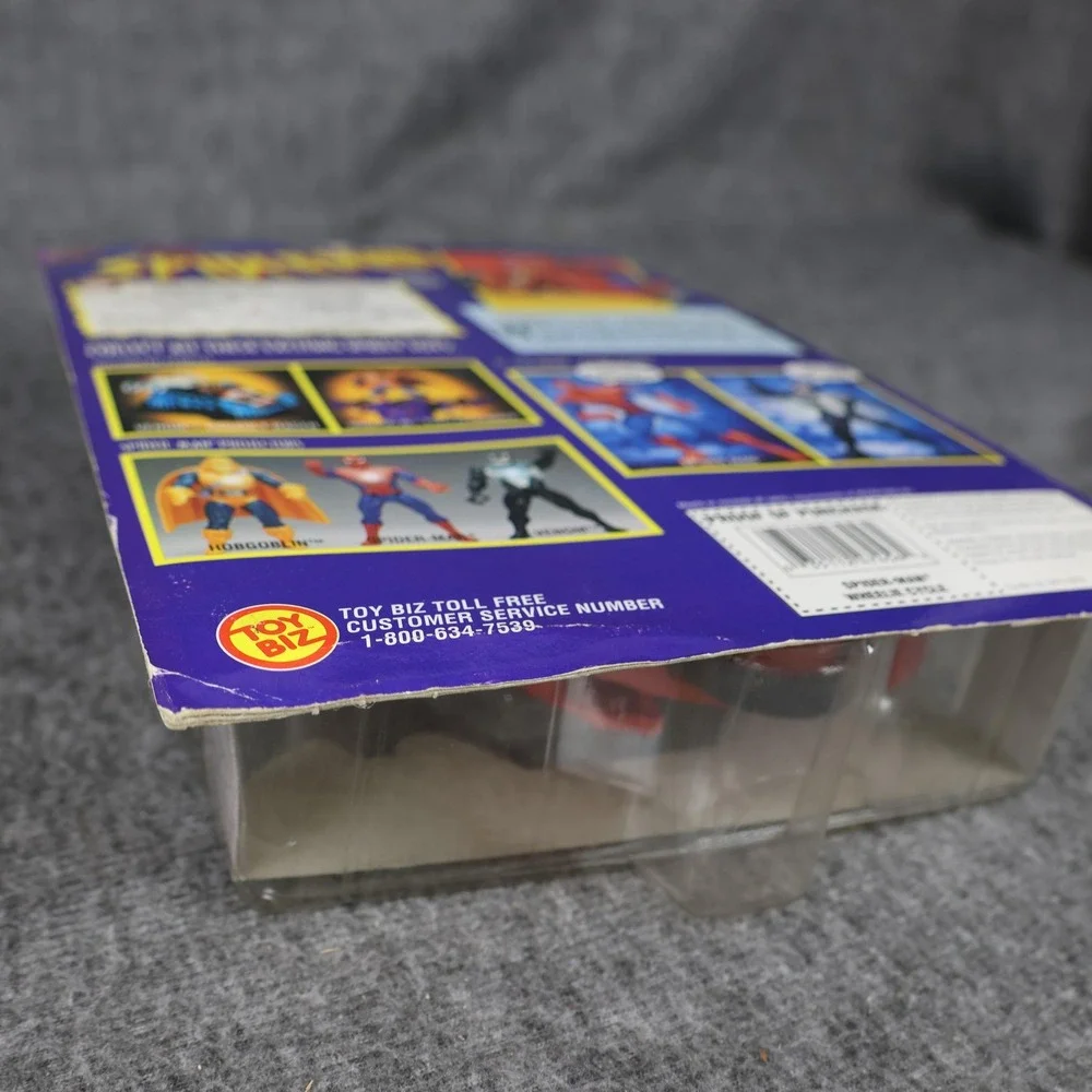 Vintage ToyBiz Spider-Man Wheelie Cycle Motorized Action Figure Toy 57456 1990s